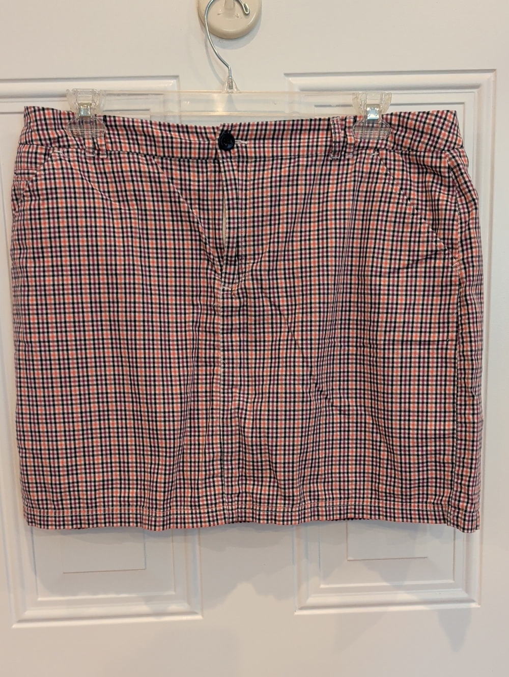 Christopher & Banks Women's Plaid Casual Mini Skirt